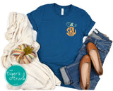 Fall Shirt | Monogrammed Pumpkin | Short-Sleeve Shirt