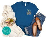 Fall Shirt | Monogrammed Pumpkin | Short-Sleeve Shirt