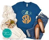 Fall Shirt | Monogrammed Pumpkin | Short-Sleeve Shirt