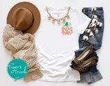 Fall Shirt | Monogrammed Pumpkin | Short-Sleeve Shirt