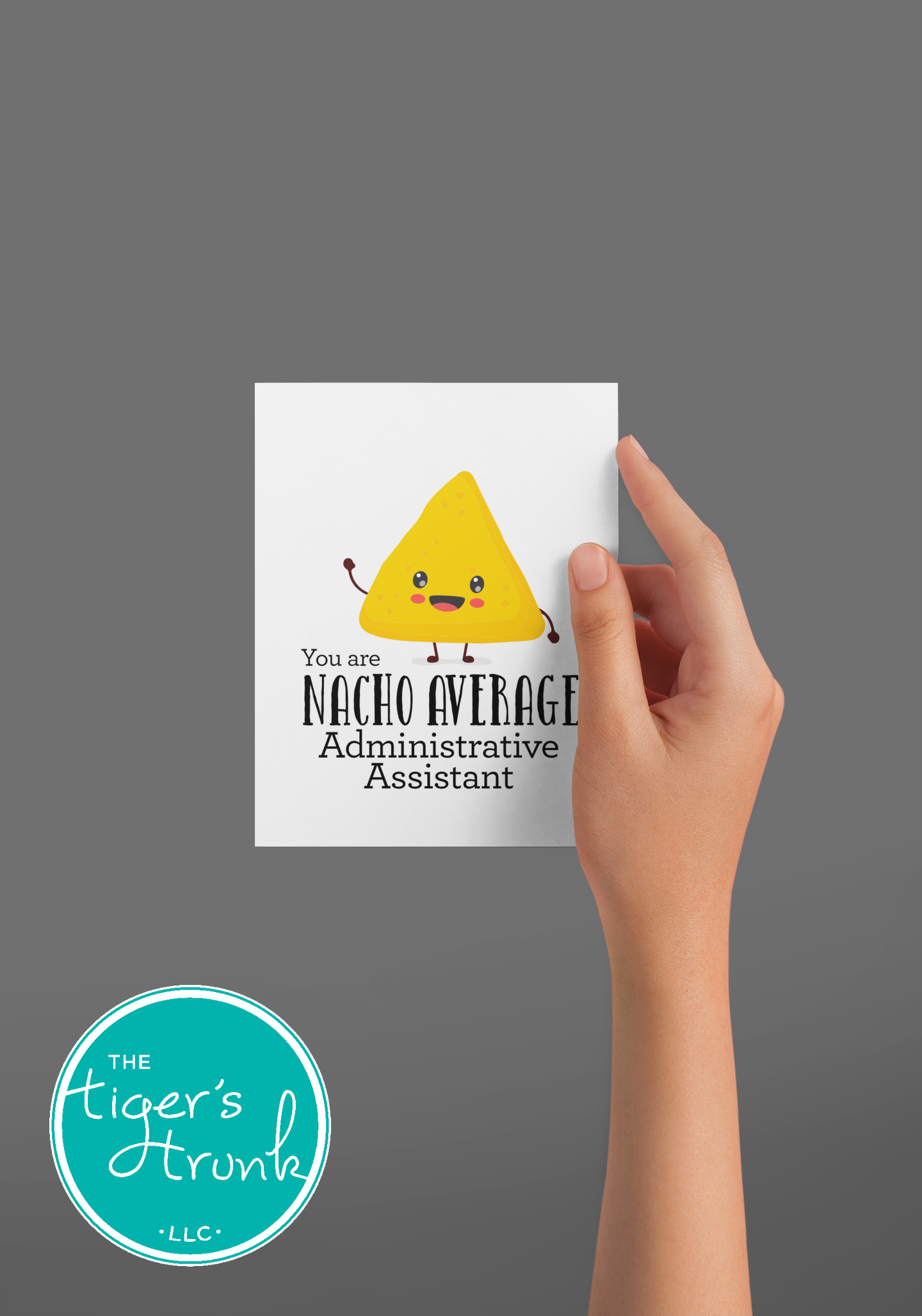 Etsy Alt Image Text:
Printable Administrative Assistant Appreciation card with a nacho cheese theme and a fun thank-you message, available as an instant digital download.