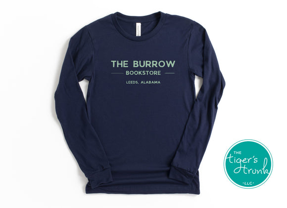 WHOLESALE and EMPLOYEES | The Burrow Bookstore | Long-Sleeve T-Shirt | Leeds, AL