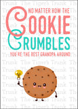 Grandparent's Day Card | No Matter How the Cookie Crumbles You're the Best Grandpa Around | Instant Download | Printable Card