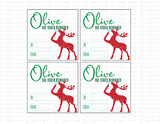 Holiday Gift Tags | Olive the Other Reindeer | Instant Download | Printable Tags