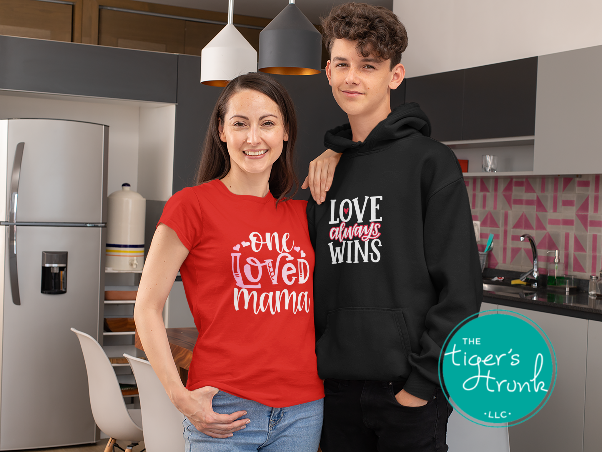 One Loved Mama Valentine’s Day shirt, a cute and casual holiday t-shirt for moms, perfect for family gatherings or everyday wear.