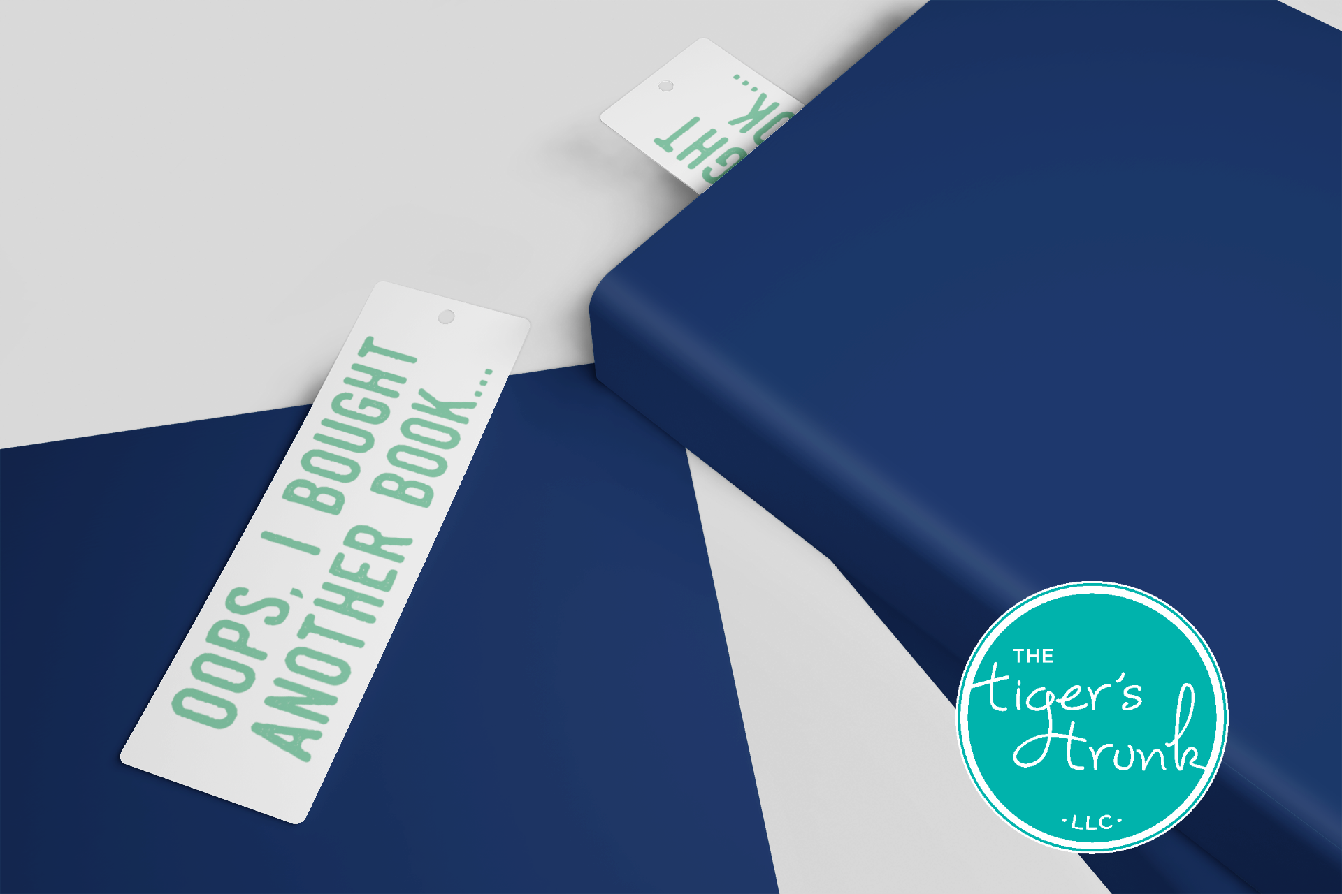 Printable Oops I Bought Another Book bookmarks, available as an instant digital download with four bookmarks per page for book lovers and avid readers.