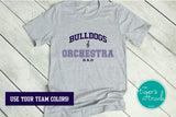 Orchestra Shirt | Mascost Shirt | Orchestra Dad | Short-Sleeve Shirt