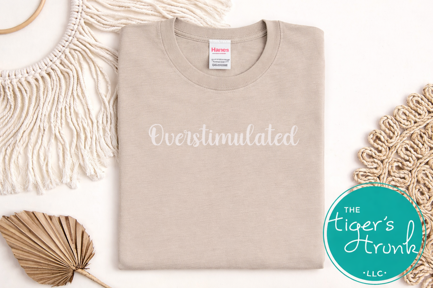Sand color overstimulated minimalist shirt
