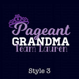 Pageant Decal | Personalized Pageant Mom | Heat Transfer Vinyl Decal