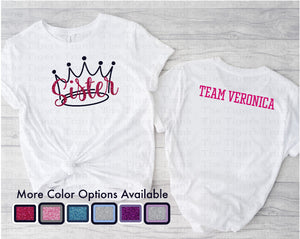 Pageant Shirt | Personalized Pageant Sister | Short-Sleeve Shirt