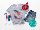 Patriotic Shirt | Independence Day | 4th of July | Human Rights Shirt | This is Pro-Life | Short-Sleeve Shirt