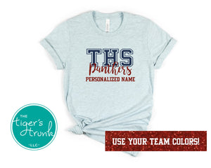 Coach Shirt | Mascot Shirt | School Letter Shirt | Short-Sleeve Shirt