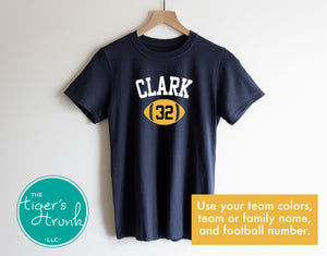 Football Shirt | Personalized Full Size Football | Short-Sleeve Shirt