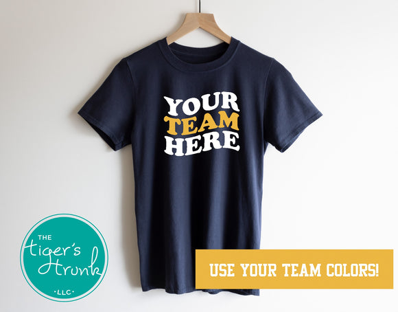 Team Spirit Shirt | Personalized Mascot Shirt | Personalized School Shirt | Short-Sleeve Shirt