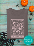 Halloween Shirt | Bookish Graphic Tee | Read in Peace | Short-Sleeve Shirt