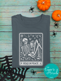 Halloween Shirt | Bookish Graphic Tee | Read in Peace | Short-Sleeve Shirt