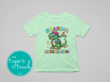 Back to School Shirt | Dinosaur Shirt | Roaring Into Kindergarten | Short-Sleeve Shirt