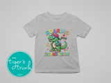 Back to School Shirt | Dinosaur Shirt | Roaring Into Second Grade | Short-Sleeve Shirt