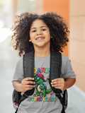 Back to School Shirt | Dinosaur Shirt | Roaring Into Second Grade | Short-Sleeve Shirt