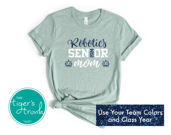 Senior Shirt | Robotics Shirt | Robotics Senior Mom | Class of 2024 | Short-Sleeve Shirt