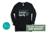 Rugby Shirt | Mascot Shirt | Rugby Mom | Long-Sleeve Shirt