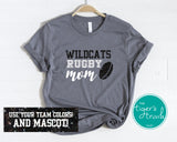 Rugby Shirt | Mascot Shirt | Rugby Mom | Short-Sleeve Shirt