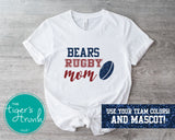 Rugby Shirt | Mascot Shirt | Rugby Mom | Short-Sleeve Shirt