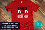 Scholars' Bowl Shirt | Scholastic Bowl Shirt | Quiz Bowl Shirt | Mascot Shirt | Dad of a Senior | Class of 2025 | Short-Sleeve Shirt