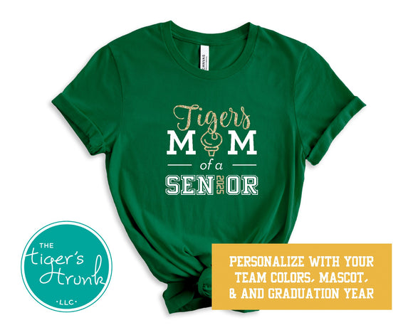 Scholars' Bowl Shirt | Scholastic Bowl Shirt | Quiz Bowl Shirt | Mascot Shirt | Mom of a Senior | Class of 2025 | Short-Sleeve Shirt