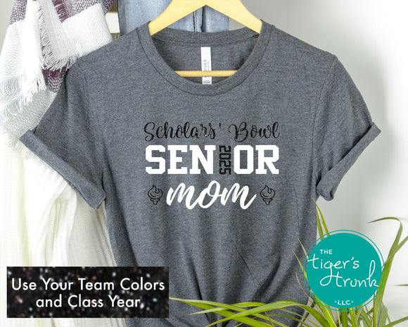 Scholars' Bowl Shirt | Senior Shirt | Senior Mom | Class of 2025 | Short-Sleeve Shirt