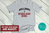 Scholars' Bowl Shirt | Mascot Shirt | Short-Sleeve Shirt