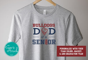 Scholars' Bowl Shirt | Scholastic Bowl Shirt | Quiz Bowl Shirt | Mascot Shirt | Dad of a Senior | Class of 2024 | Short-Sleeve Shirt