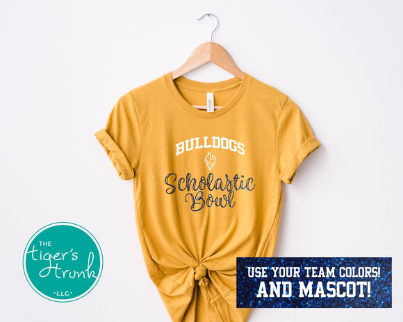 Scholastic Bowl Shirt | Mascot Shirt | Short-Sleeve Shirt
