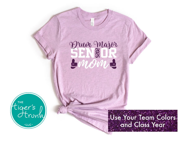 Senior Shirt | Band Shirt | Drum Major Shirt | Drum Major Senior Mom | Class of 2025 | Short-Sleeve Shirt