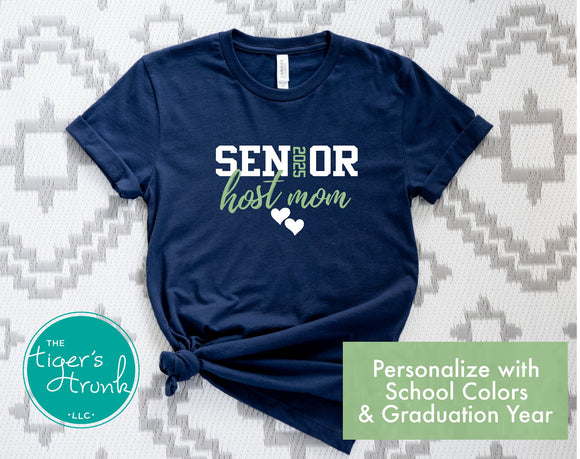 Senior Shirt | Senior Host Mom | Class of 2025 | Short-Sleeve Shirt