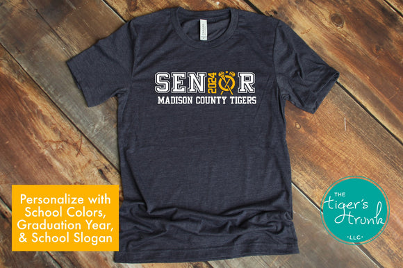 Lacrosse Shirt | Senior Shirt | Class of 2024 | Senior Lacrosse Player | Short-Sleeve Shirt
