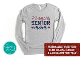 Senior Mom | Mascot Shirt | Class of 2024 | Long-Sleeve Shirt