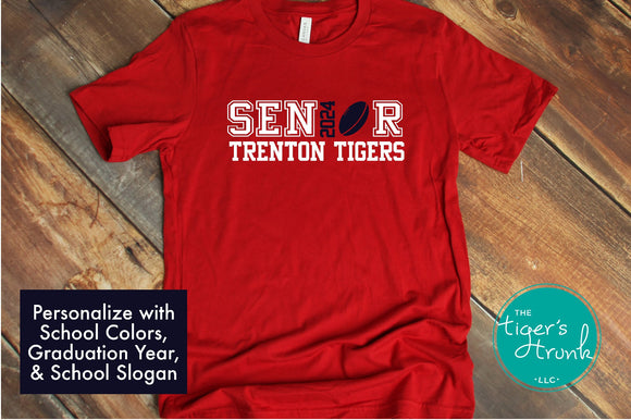 Rugby Shirt | Senior Shirt | Class of 2024 | Senior Rugby Player | Short-Sleeve Shirt