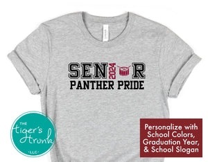 Band Shirt | Senior Shirt | Class of 2024 | Senior Drumline | Snare Drum | Short-Sleeve Shirt