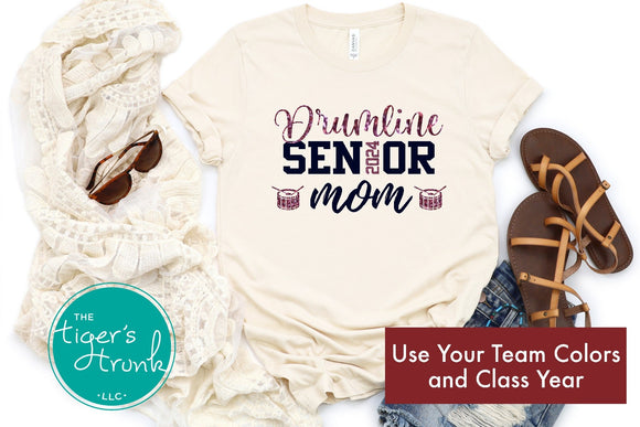 Band Shirt | Senior Shirt | Snare Drum Shirt | Drumline Senior Mom | Class of 2024 | Short-Sleeve Shirt