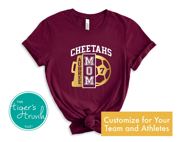 Soccer Shirt | Cheerleading Shirt | Soccer and Cheer Mom | Short-Sleeve Shirt
