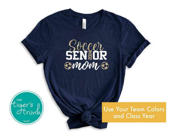 Senior Shirt | Soccer Shirt | Soccer Senior Mom | Class of 2024 | Short-Sleeve Shirt