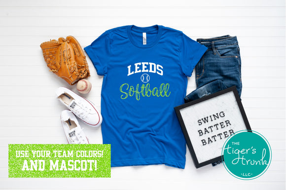 Softball Shirt | Mascot Shirt | Short-Sleeve Shirt