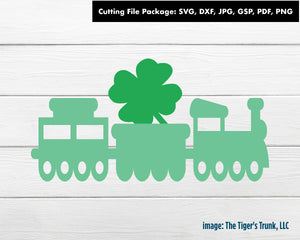 Cutting Files | St. Patricks Day Files | Lucky Train | Instant Download