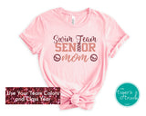 Senior Shirt | Swim Team Shirt | Swim Team Senior Mom | Class of 2024 | Short-Sleeve Shirt