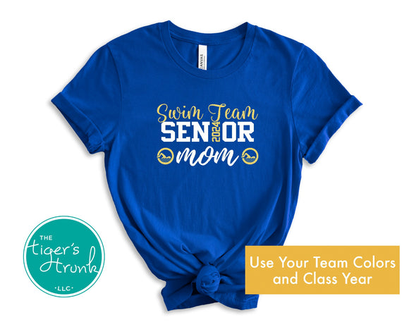 Senior Shirt | Swim Team Shirt | Swim Team Senior Mom | Class of 2024 | Short-Sleeve Shirt