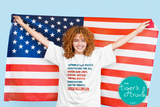 Patriotic Shirt | Independence Day | 4th of July | Human Rights Shirt | This is Pro-Life | Short-Sleeve Shirt