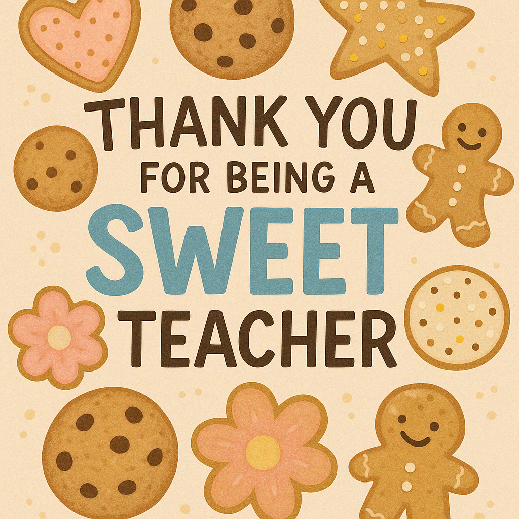Thank You for Being a Sweet Teacher