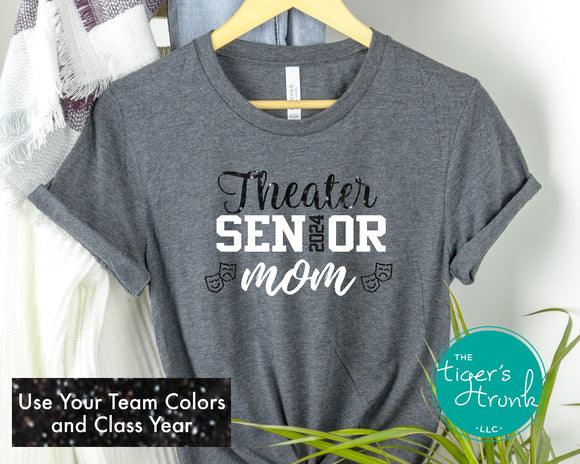Senior Shirt | Theater Shirt | Theater Senior Mom | Class of 2024 | Short-Sleeve Shirt