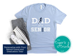 Women's Track and Field Shirt | Cross Country Shirt | Dad of a Senior | Class of 2025 | Short-Sleeve Shirt